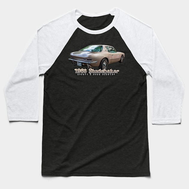 1963 Studebaker Avanti 2 Door Hardtop Baseball T-Shirt by Gestalt Imagery